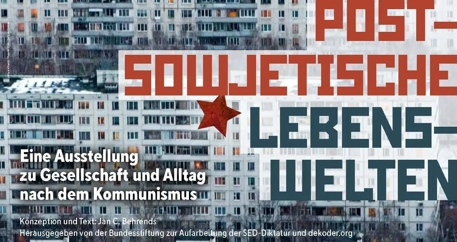 Besucher können die Sonderausstellung „Postsowjetische Lebenswelten“ bis zum 31. Januar 2022 täglich während der Öffnungszeiten im Haus auf der Grenze besichtigen.
