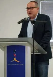 Der Wissenschaftliche Leiter der Point Alpha Stiftung führte die Zuschauer zu Beginn ins Thema ein.