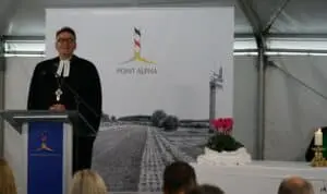 Regionalbischof Probst Tobias Schüfer hielt beim Ökumenischen Gottesdienst am „Tag der Deutschen Einheit“ die Festpredigt.