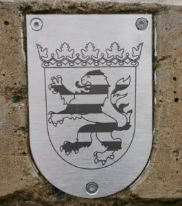 Das Wappen von Hessen.