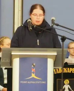Katrin Werth von der Point Alpha Stiftung hatte die Lesung übernommen.