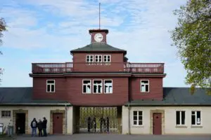 Der Eingang zur Gedenkstätte Buchenwald.