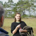 Luise Wermter betont, dass die Freihaltung des Grünen Bandes eine nicht zu unterschätzende Aufgabe ist.
