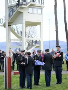 35 Jahre Last Border Patrol: Am 16. Mai wird im US Camp traditionell das Sternenbanner eingeholt und an die Point Alpha Stiftung übergeben.