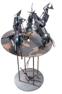 Auch die „Apokalypse“, ein Werk von Dr. Ulrich Barnickel, das Skulptur und Video vereint, ist auf der Sonderausstellung „Durch Blick“ zu sehen.