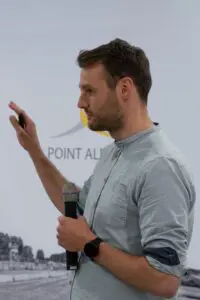 Telle veranschaulichte in seinem Vortrag auf Point Alpha den „Klimawandel in der Rhön“.