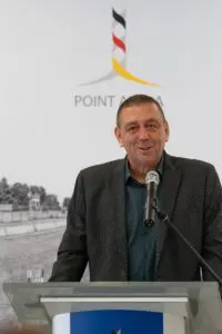 Ein gern gesehener Gast auf Point Alpha: Dr. Jens Schöne referierte anlässlich des Jahrestages über die Bodenreform in der SBZ.