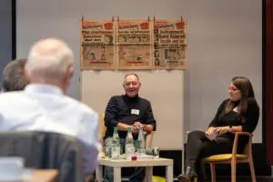 Als Zeitzeug war Aribert Martin eingeladen, der bei der Erstürmung der "Landshut" in Mogadischu als GSG 9-Beamter dabei war und von seinen Erlebnissen berichtete.