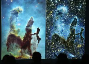 Weltraumteleskope sind ein Augenöffner und bescheren der Welt spektakuläre Aufnahmen, wie von den „Säulen der Schöpfung“, einer riesigen Gaswolke und Brutstätte für neue Sterne.