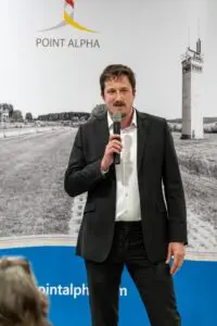 Milan Swarowsky erklärte das Projekt „Klartext Sicherheit“.