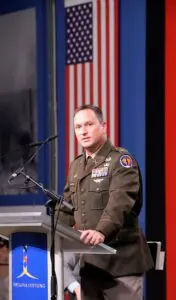 Für die United States Army Europe an Afrika ging Oberst Jon Bradly Fausnaugh noch einmal auf die Bedeutung von Point Alpha und die Aufgaben der US-Army früher und heute ein.