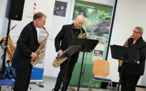 Das Saxophon-Trio "Sax & more" sorgte für die musikalische Umrahmung.