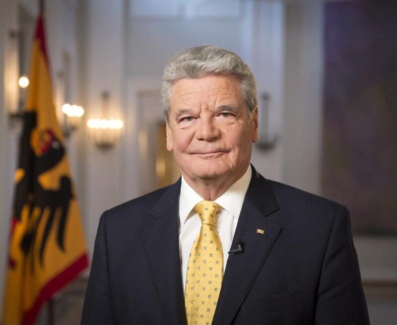 Der ehemalige Bundespräsident Joachim Gauck erhält am 16. Juni im US Camp den Point-Alpha-Preis. Archiv-Foto: BPA