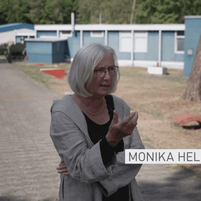 Auch die Point-Alpha-Gästeführerin wurde vom ARD-Team zu ihren Erinnerungen an den Kalten Krieg befragt.