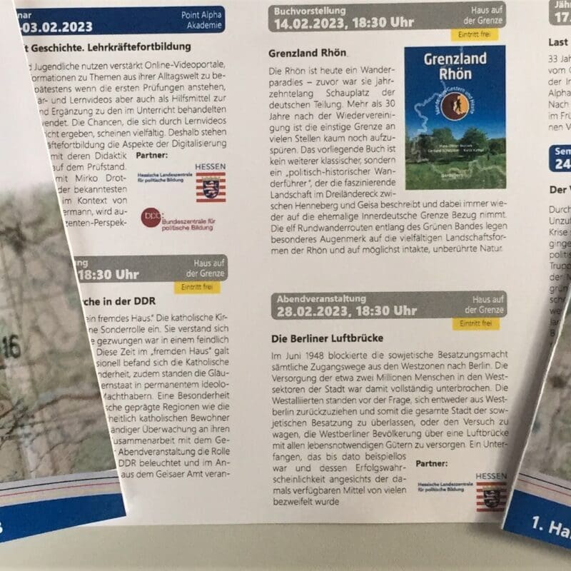 Point Alpha präsentiert im ersten Halbjahr 2023 ein vielfältiges Programm.