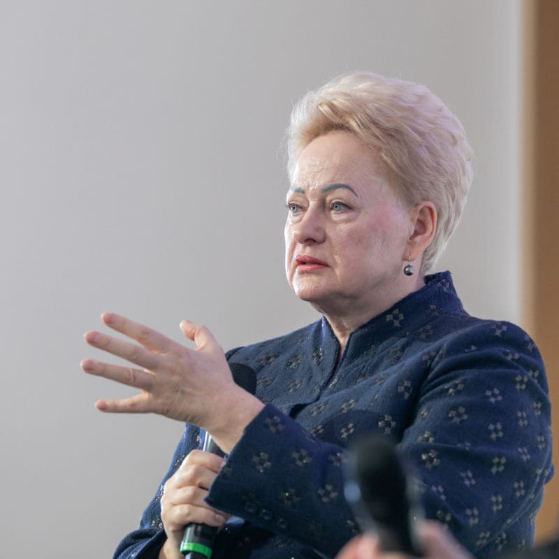 Dalia Grybauskaitė erhält den Point Alpha-Preis 2024.