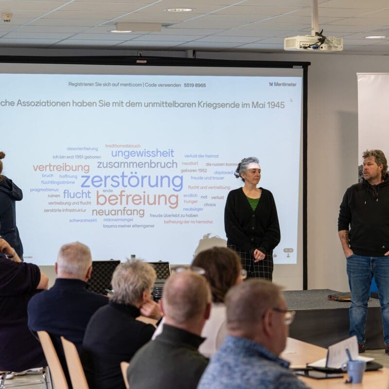 Im Seminar kamen auch moderne Methoden wie Mentimeter zum Einsatz.