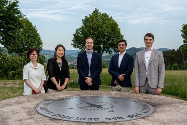 Initiatoren und Ehrengäste (von links): Chin Im; Eunju Hong (Konsulin der Republik Korea), Philipp Metzler; Dr. Florian Pölking und Tim Keller.